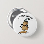 吸盤上真空おもしろいクリーナパン 缶バッジ (正面&裏面)