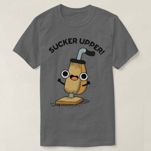 吸盤上真空おもしろい掃除機パン1 Tシャツ (デザイン正面)