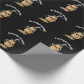 吸盤上真空おもしろい掃除機プンダークBG ラッピングペーパー (角)