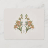 吸盤結婚の情報カードヴィンテージ エンクロージャーカード (裏面)