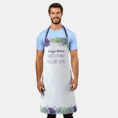 吸盤-名前のキッチンとタグカスタムライン エプロン (着用した状態)