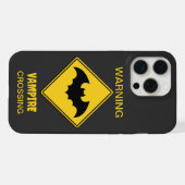 吸血コウモリ注意 ハロウィン iPhoneケース (裏面横)