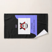 吸血性ハロウィンバスルーム用タオルセット バスタオルセット (ハンドタオル)