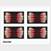 吸血指V.2 長方形シール (シート)