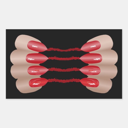 吸血指V.2 長方形シール (正面)