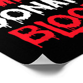 吸血救器が血ハロウィーンの衣装を寄付する ポスター (角)