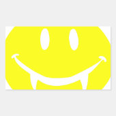 吸血絵文字ドラキュラ 長方形シール (正面)