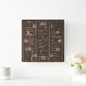 吸血薬 スクエア壁時計 (ホーム)