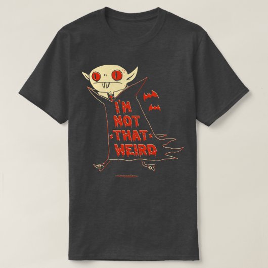 吸血鬼じゃない風変わり Tシャツ (デザイン正面)