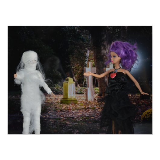 吸血鬼とママが狩りに。ハロウィン ポスター (正面)