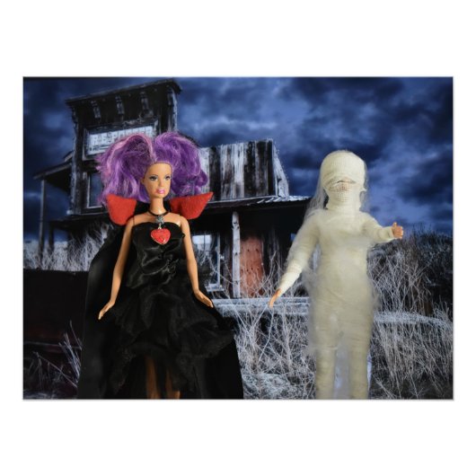 吸血鬼とママが狩りに。ハロウィン ポスター (正面)