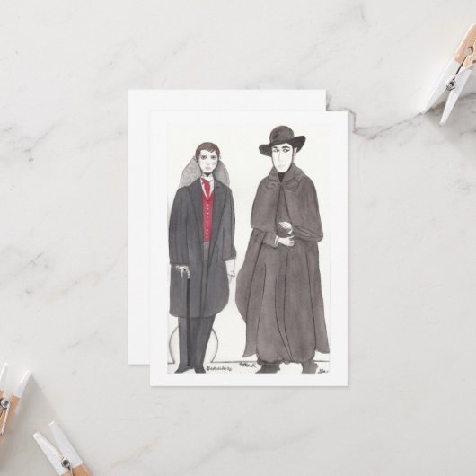 吸血鬼と紙人形 カード (正面/裏面インサイチュ)