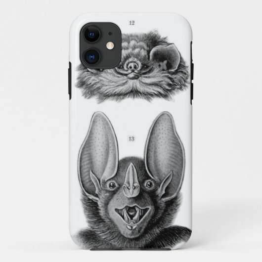 吸血鬼のためのコウモリの顔のBarely+There iPhoneケース Case-Mate iPhoneケース (裏面)