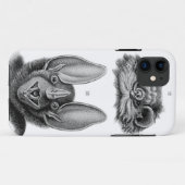 吸血鬼のためのコウモリの顔のBarely+There iPhoneケース Case-Mate iPhoneケース (裏面(横))