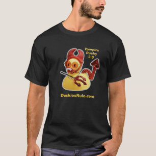 吸血鬼のアヒルちゃん2.0のアヒルちゃんの規則(黒いTシャツ) Tシャツ