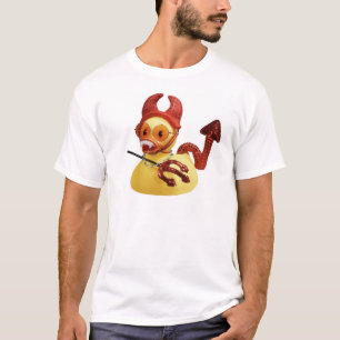 吸血鬼のアヒルちゃん(白いTシャツ) Tシャツ