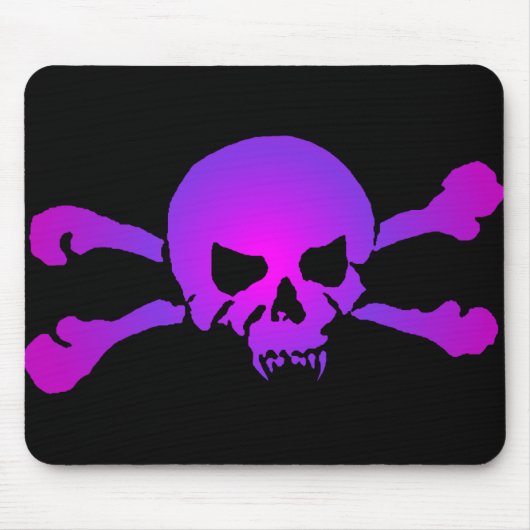 吸血鬼のガーリーなスカル マウスパッド (正面)