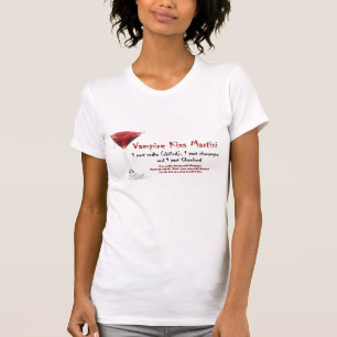 吸血鬼のキスのマルティーニの飲み物のレシピ Tシャツ