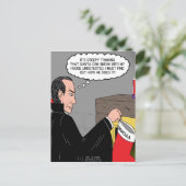 吸血鬼のクリスマスのストッキング シーズンポストカード (スタンド正面)