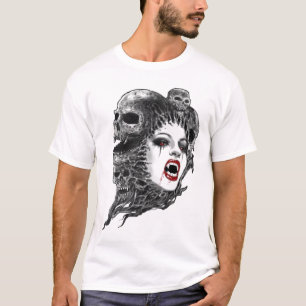 吸血鬼のスカル Tシャツ