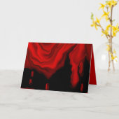 吸血鬼のハロウィンきたないカード カード (黄色い花)