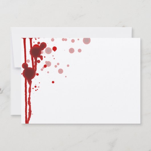 吸血鬼のハロウィンの結婚式は擬似Blood Red感謝していしています サンキューカード (裏面)