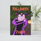 吸血鬼のハロウィンパーティー招待状 招待状 (スタンド正面)