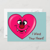 吸血鬼のバレンタイン: 私にあなたのハートを与えて下さい シーズンポストカード (正面/裏面)