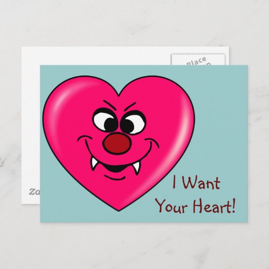 吸血鬼のバレンタイン: 私にあなたのハートを与えて下さい シーズンポストカード (正面/裏面)