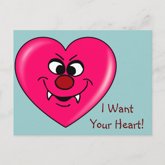 吸血鬼のバレンタイン: 私にあなたのハートを与えて下さい シーズンポストカード (正面)