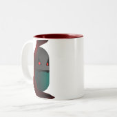 吸血鬼のプロザックのパロディの丸薬マグ ツートーンマグカップ (正面左)