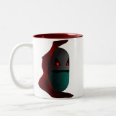 吸血鬼のプロザックのパロディの丸薬マグ ツートーンマグカップ (左)
