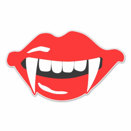 吸血鬼の口 シール (正面)