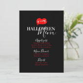 吸血鬼の唇の血 ハロウィン 誕生日パーティーメニュー シーズンカード (スタンド正面)