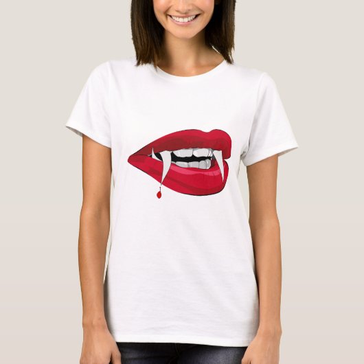吸血鬼の唇 Tシャツ (正面)