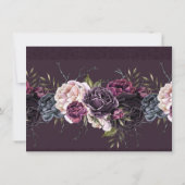 吸血鬼の女 | ムーディーなゴシック グラム離婚パーティー 招待状 (裏面)