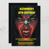 吸血鬼の女 招待状 (正面/裏面)