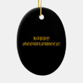 吸血鬼の子猫のポートレートのオーナメント セラミックオーナメント (裏面)