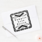 吸血鬼の惚れ薬のハロウィンのステッカー スクエアシール (封筒)