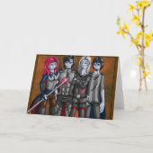 吸血鬼の挨拶状 カード (黄色い花)