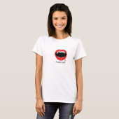吸血鬼の歯の血のハロウィンゴスTシャツトップス Tシャツ (正面フル)