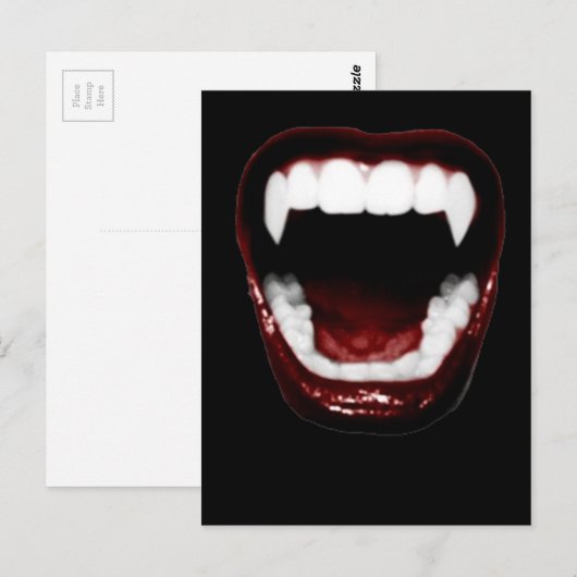 「吸血鬼の歯」 ポストカード (正面/裏面)