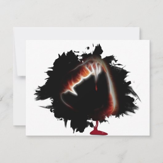 吸血鬼の死のキスハローウィンパーティ 招待状 (正面)