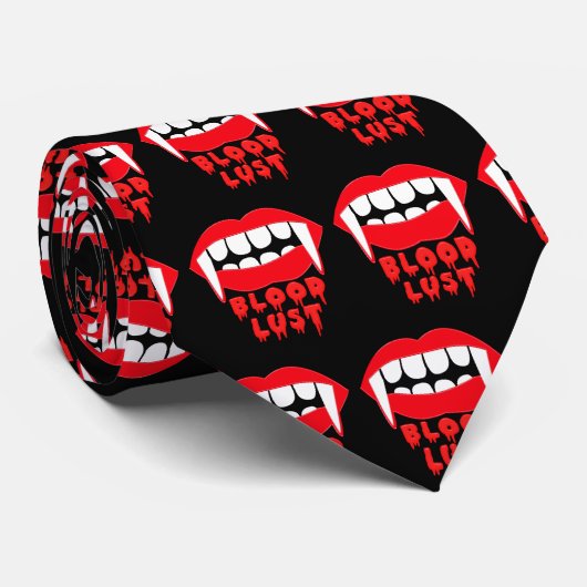 吸血鬼の牙の血の渇望のハローウィンパーティのタイ ネクタイ (ロール)