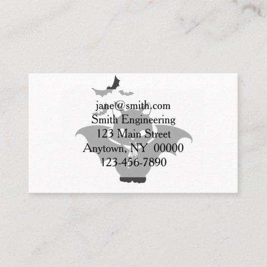 吸血鬼の猫は犬を飼っています。色を戻す 名刺 (正面)