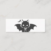 吸血鬼の猫は犬を飼っている – バックカラーを選択 スキニー名刺 (裏面)