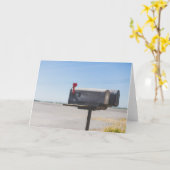 吸血鬼の町のポスト カード (黄色い花)