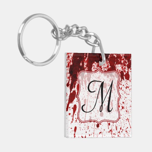 吸血鬼の血の点滴注入のプールの深紅のキーホルダー キーホルダー (正面左)