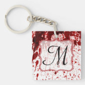 吸血鬼の血の点滴注入のプールの深紅のキーホルダー キーホルダー (正面)