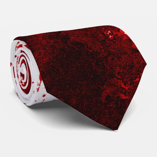 吸血鬼の血の点滴注入のプールの深紅メンズタイ ネクタイ (ロール)
